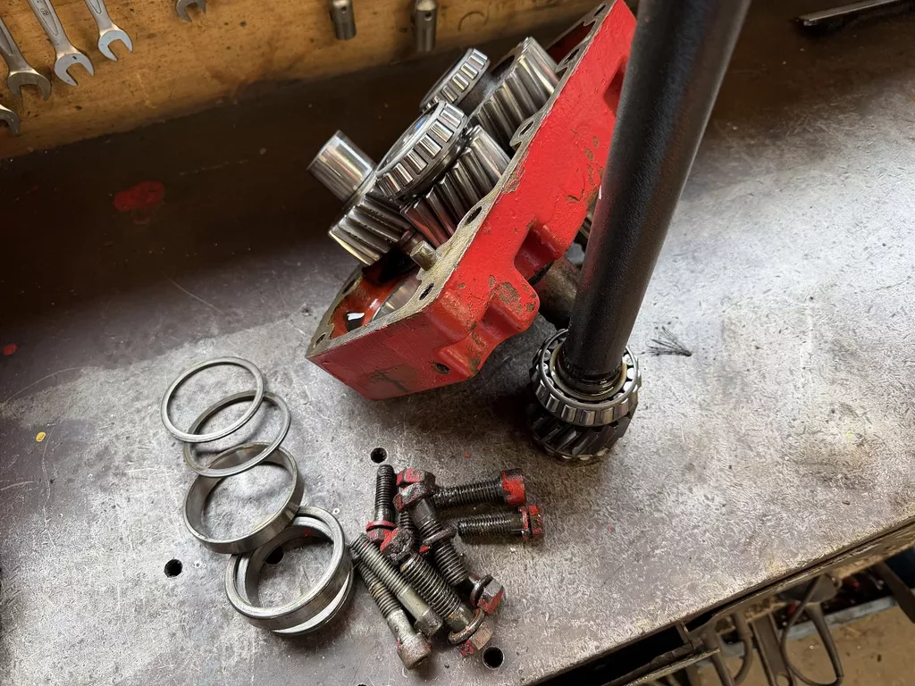 International aftakas stompen en tandwielen/as en deksel van 845XL, compleet aftakas pakket